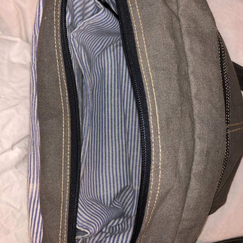 Canvas/leatherette messenger/laptop/satchel bag - Picture 6 of 11